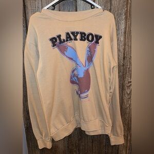 PLAYBOY Tan Crew Neck Sweater